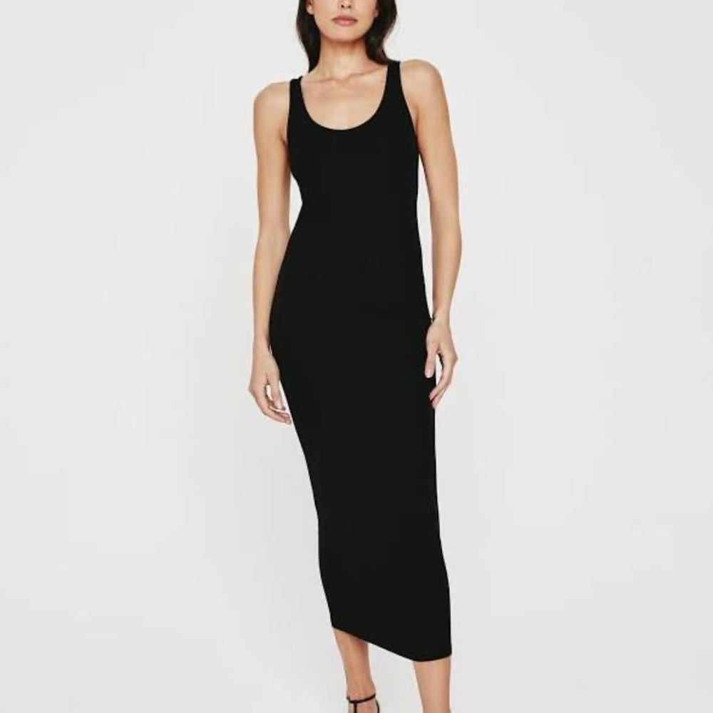 Thigh high split dress
